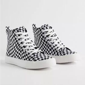 TORRID checkered canvas high top sneaker size 9WW